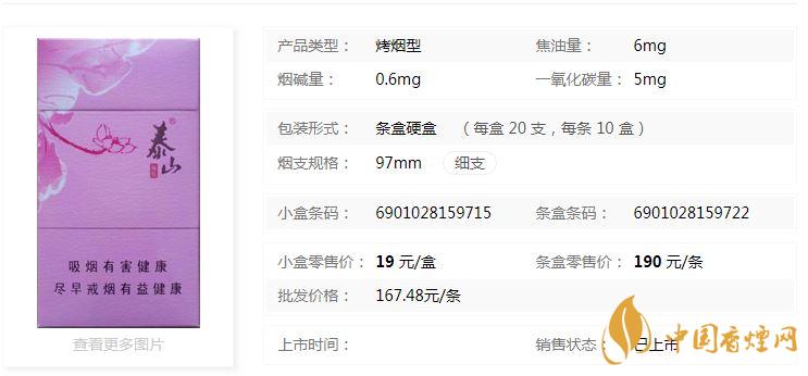 泰山顏悅多少錢一盒價格？泰山顏悅香煙價格大全2020